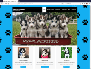 puppy websites