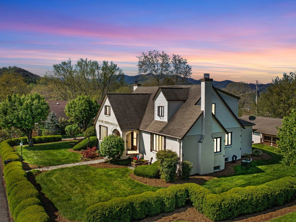 107 Academy Street in Burnsville, North Carolina at Twilight